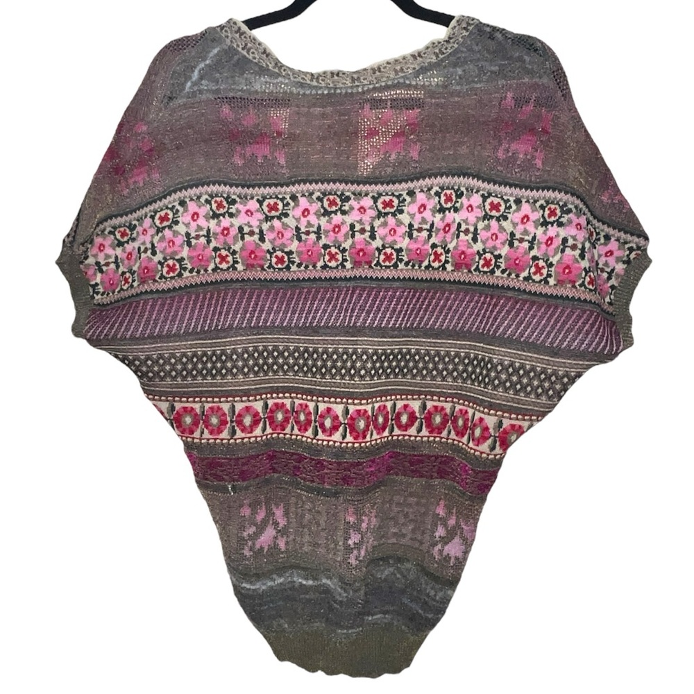 𝐂𝐇𝐀𝐂𝐎𝐊 | WOOL BLEND FLORAL PATCHWORK TOP - Picture 5 of 11
